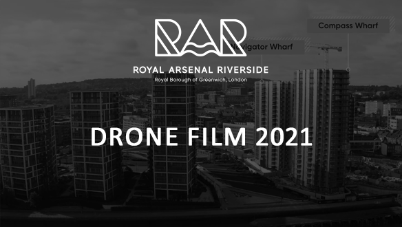 Berkeley, Royal Arsenal Riverside, Drone Video June 2020