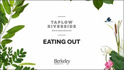 Berkeley, Taplow Riverside, Eating Out