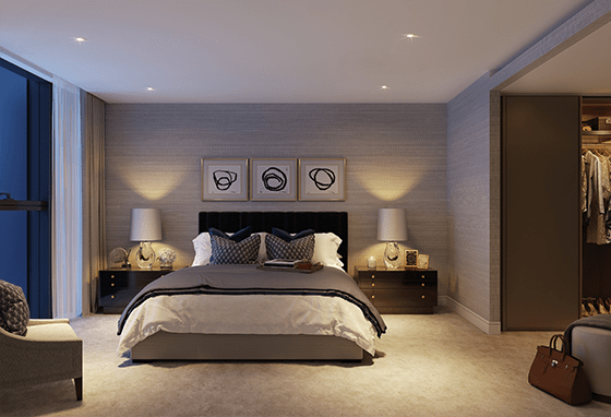 Berkeley, South Quay Plaza, The Executive Collection, Specification, Bedroom