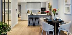 Berkeley, South Quay Plaza, One, Two & Three Bed Apartments, Interiors, Kitchen / Dining