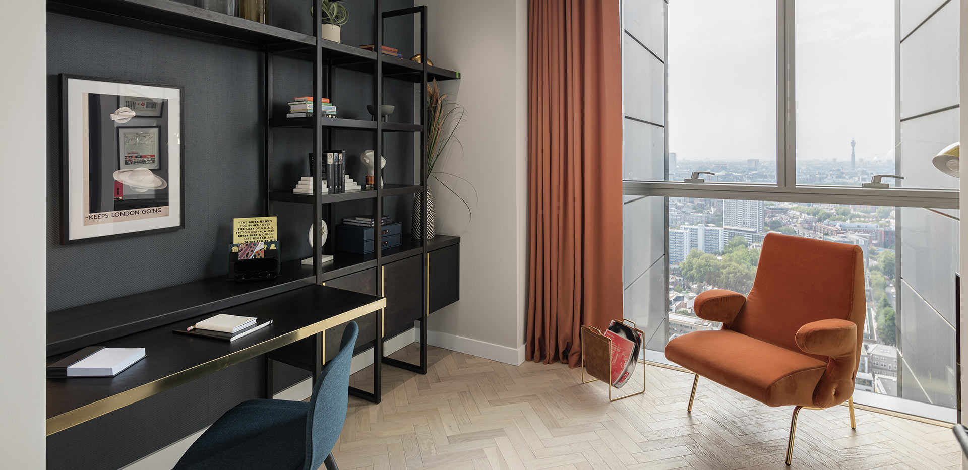 Berkeley, 250 City Road, Show Apartment 33.04, Interiors, Study