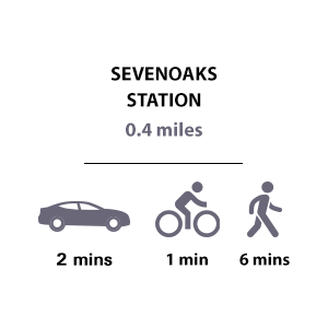 Berkeley, Quinton Court, Timeline, Transport, Sevenoaks Station