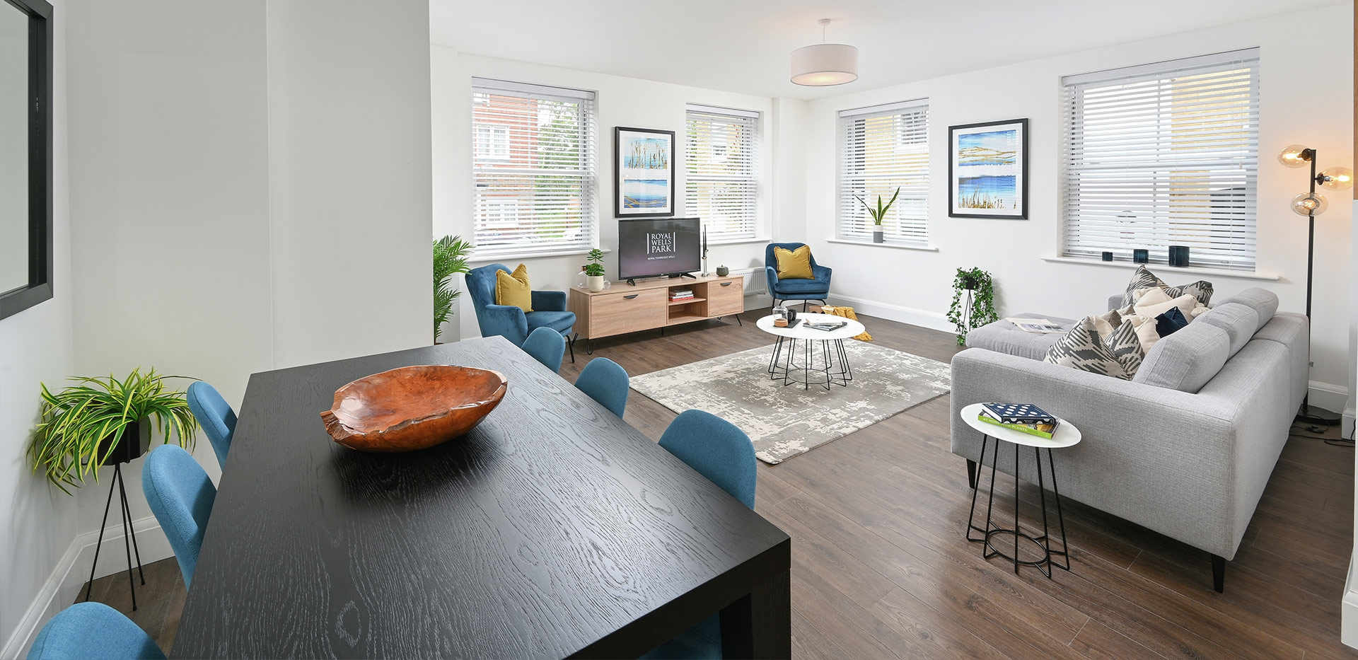 Berkeley, Royal Wells Park, Apartments, Interior, Living / Dining