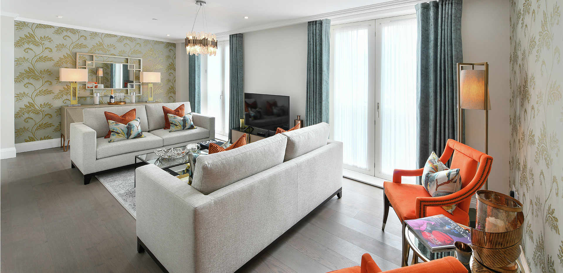 Berkeley, Forbury, Interiors, Living Room