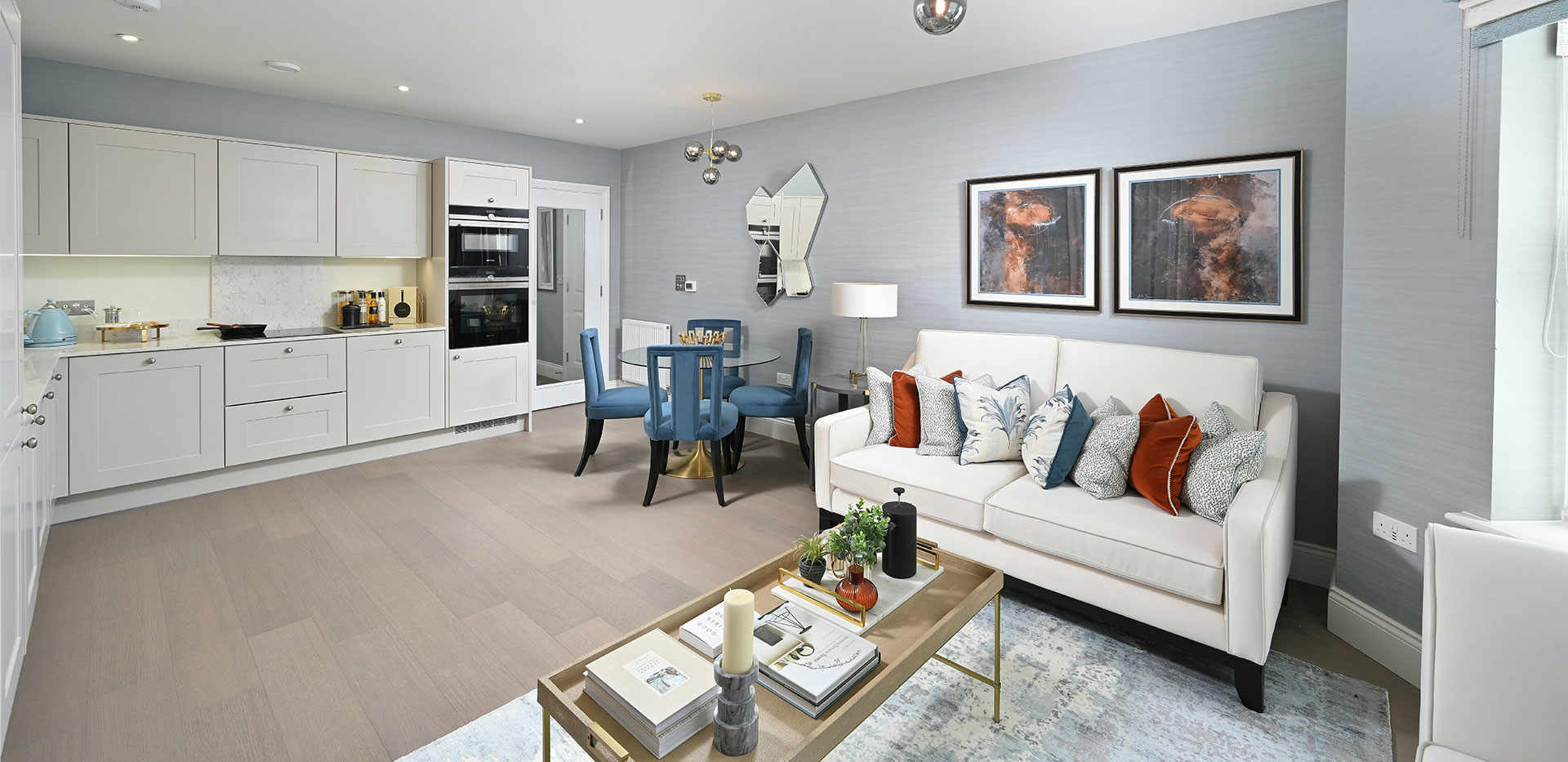 Berkeley, Quinton Court, Interior, Kitchen / Living / Dining