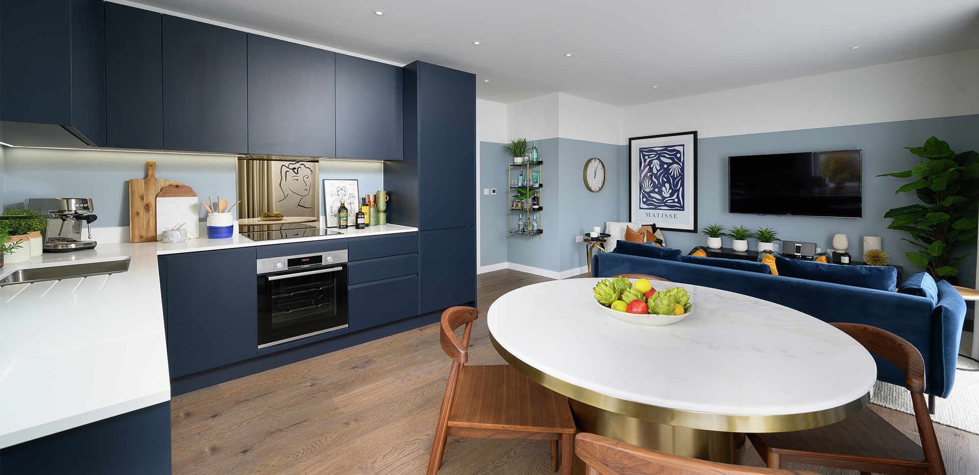 St William, The Arches, Two Bedroom Showhome, Kitchen / Dining / Living