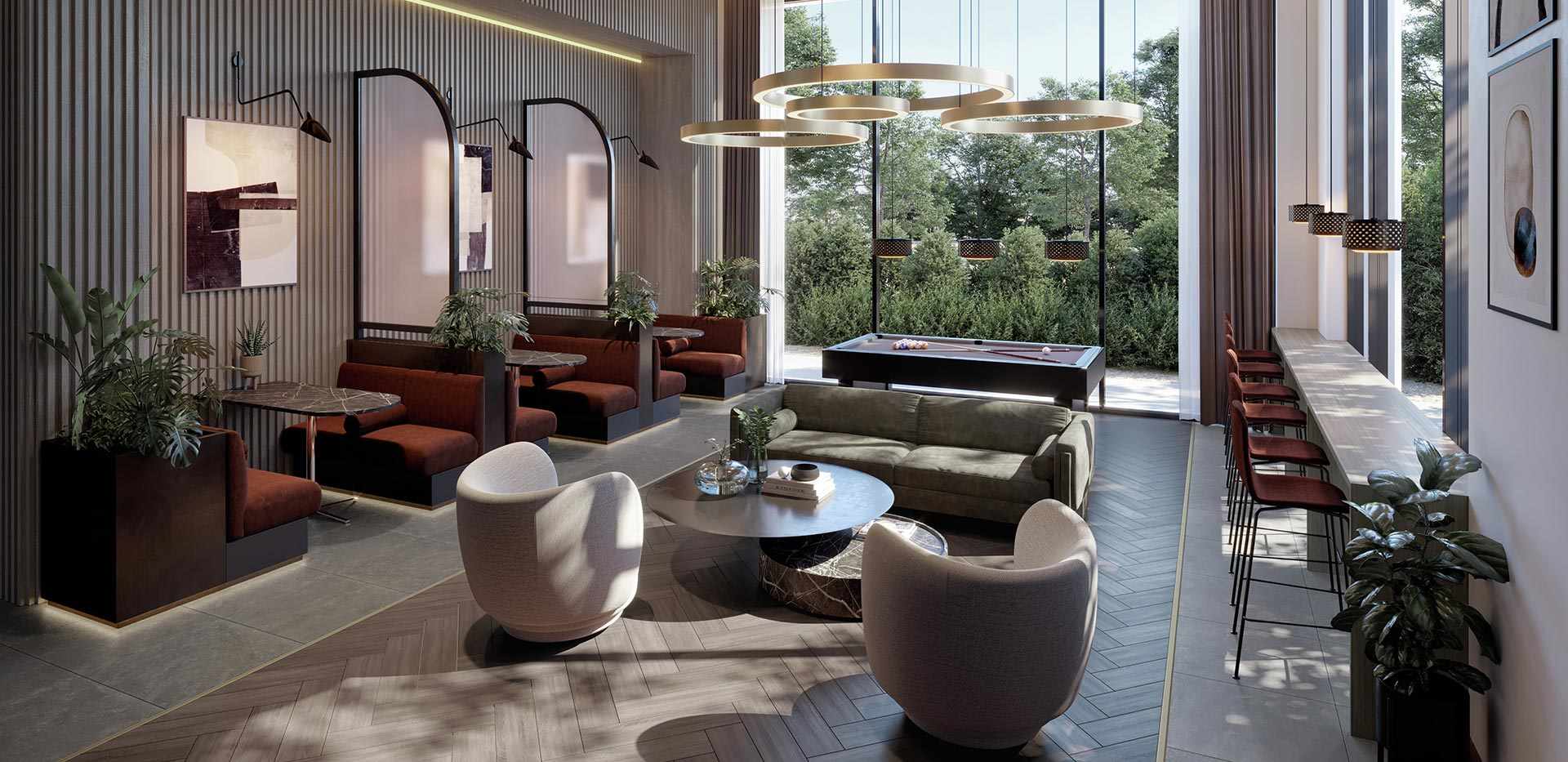 Berkeley, Woodberry Down, Emerald Quarter, Business Lounge