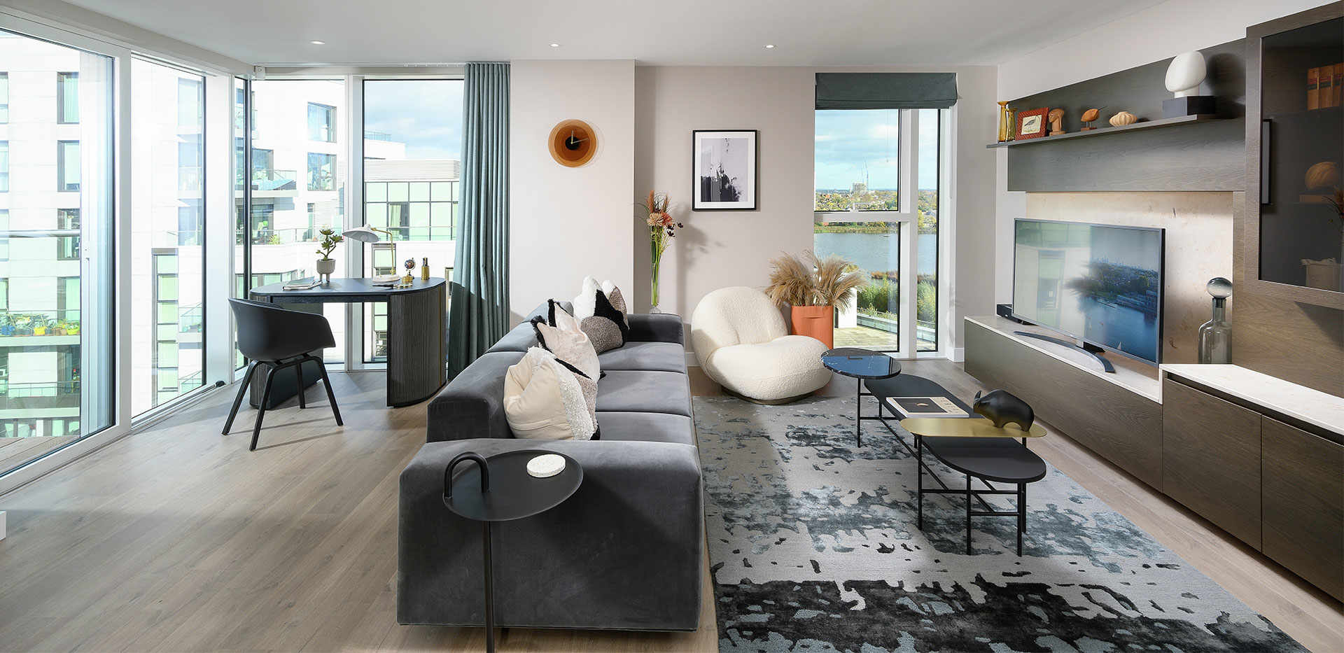 Berkeley, Woodberry Down, Emerald Quarter, Interiors, Living