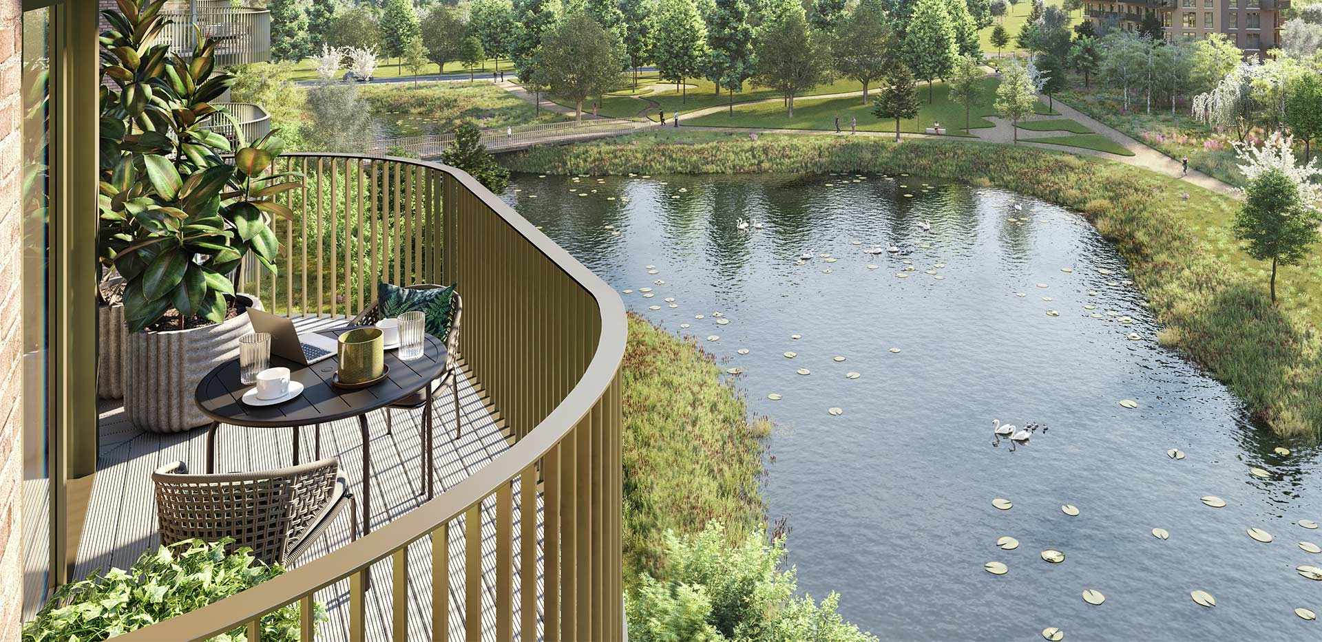 Berkeley, Kidbrooke Village, Waterlily Court, Exterior