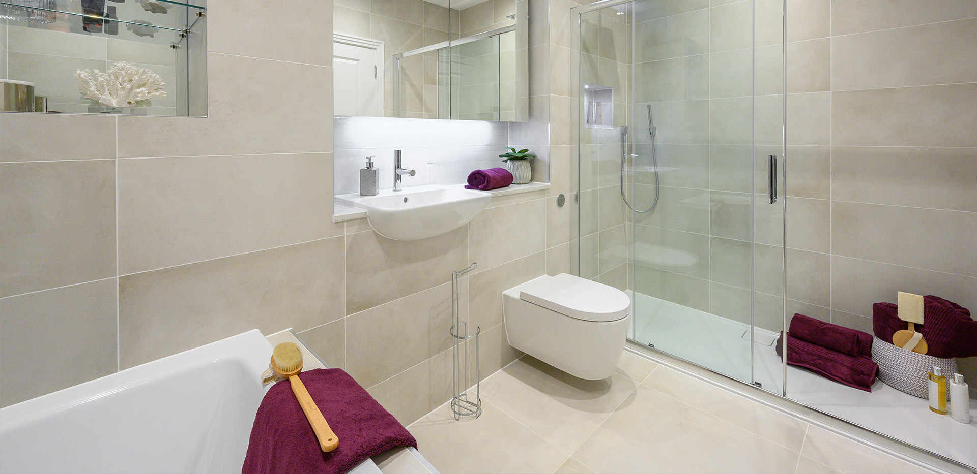 Berkeley, Brompton Gardens, Interiors, Bathroom