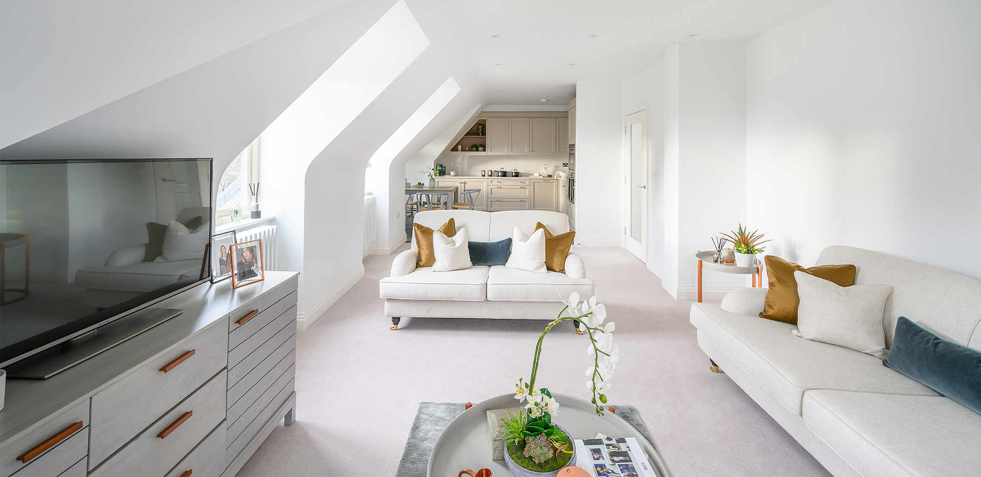 Berkeley, Brompton Gardens, Interiors, Living