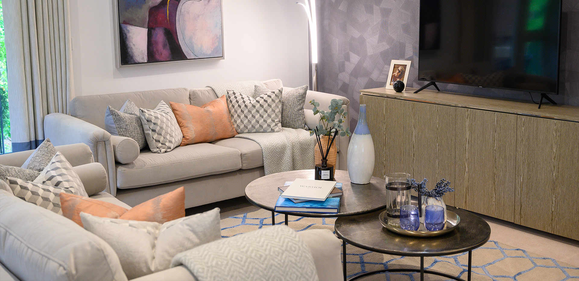 Berkeley, Brompton Gardens, Interiors, Living