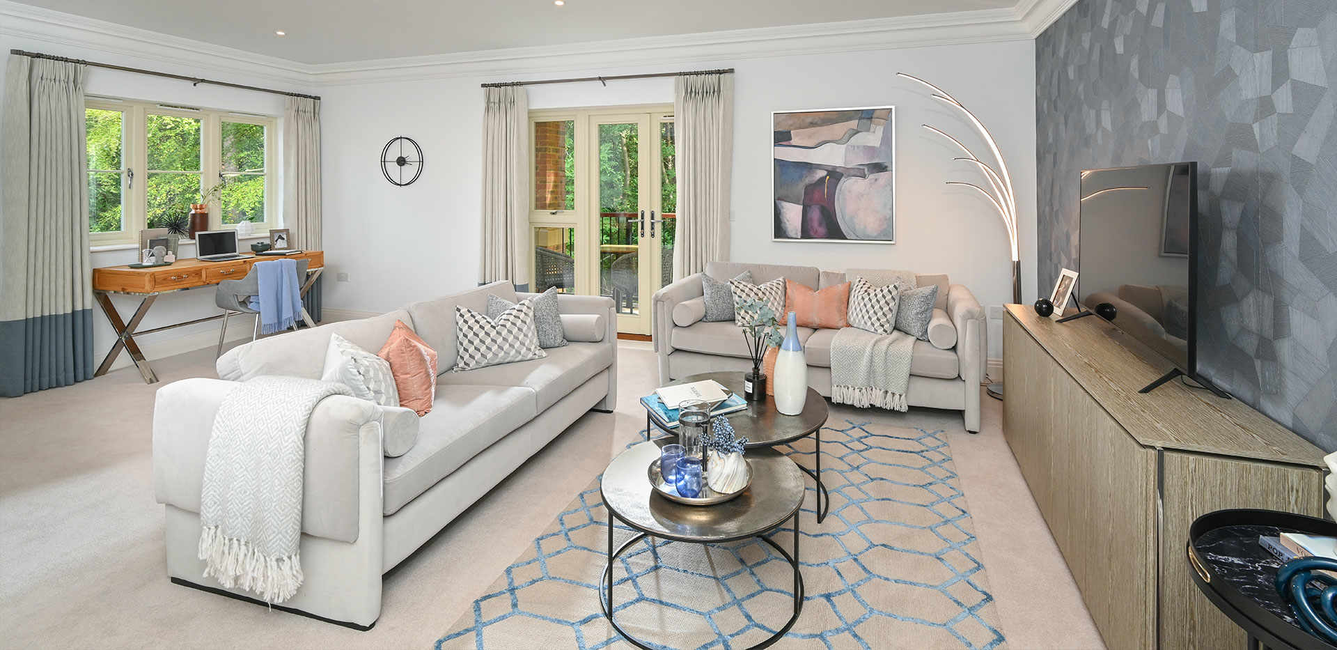 Berkeley, Brompton Gardens, Interiors, Living