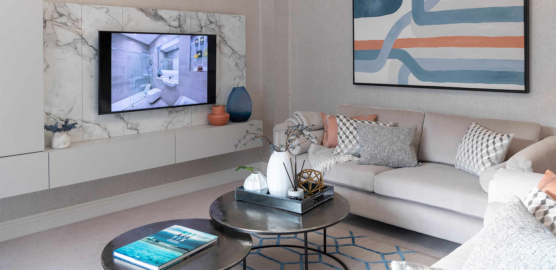 Berkeley, Brompton Gardens, Interiors, Living