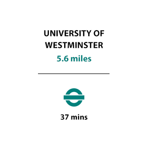 St George, Fulham Reach, Transport Timeline, Education, University of Westminster