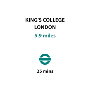 St George, Fulham Reach, Transport Timeline, Education, Kings College London