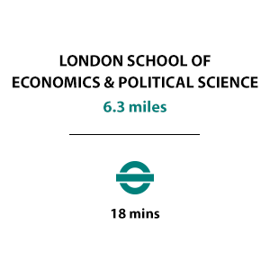 St George, Fulham Reach, Transport Timeline, Education, London School of Economics & Political Science