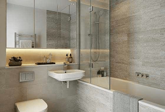 St Edward, Hartland Village, Specification, Apartments, Contemporary Bathroom/Shower Room
