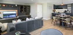 Berkeley, Woodberry Down, Hawker House, Interiors, Living / Kitchen / Dining