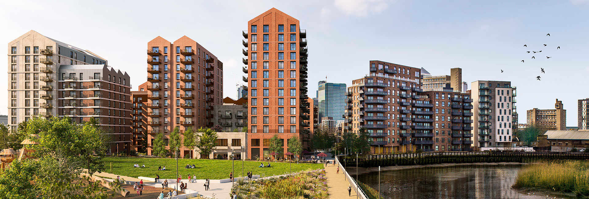 St William, Poplar Riverside, Commercial Units, Header