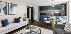 Berkeley, Eden Grove, Show Apartment Interiors, Living / Kitchen