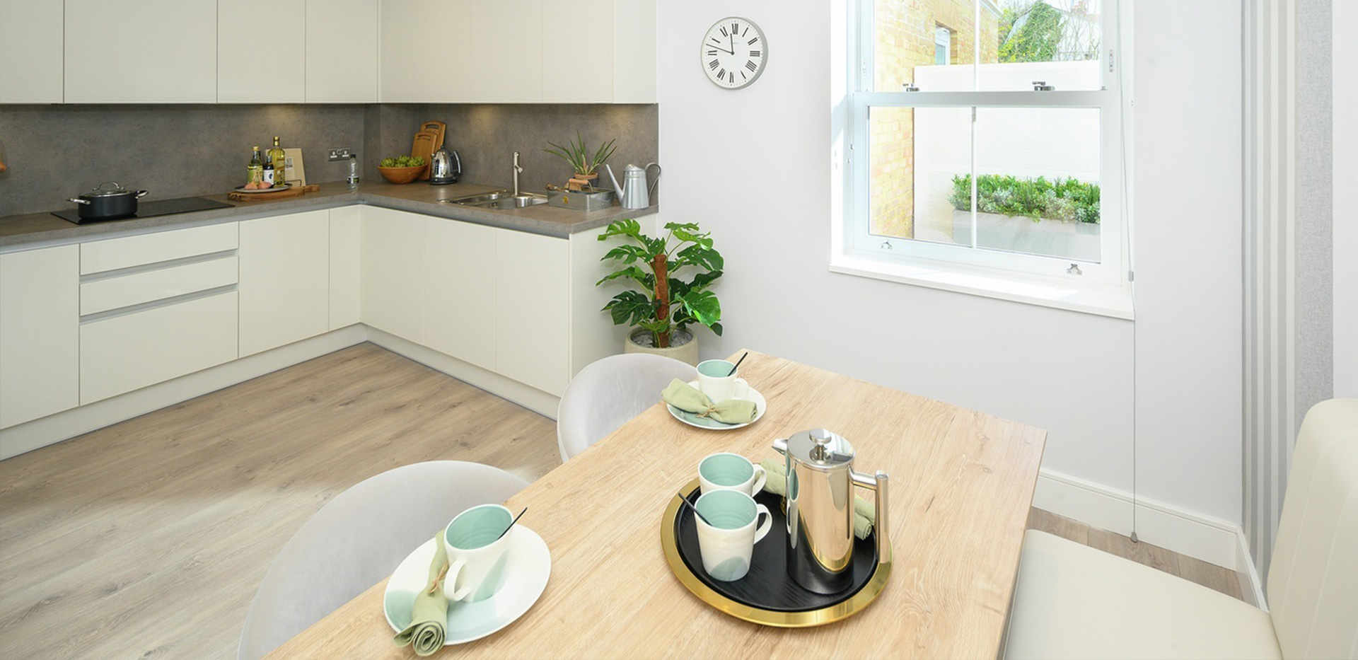 St William, Courtyard Gardens, Showhome, Interior, Kitchen / Dining