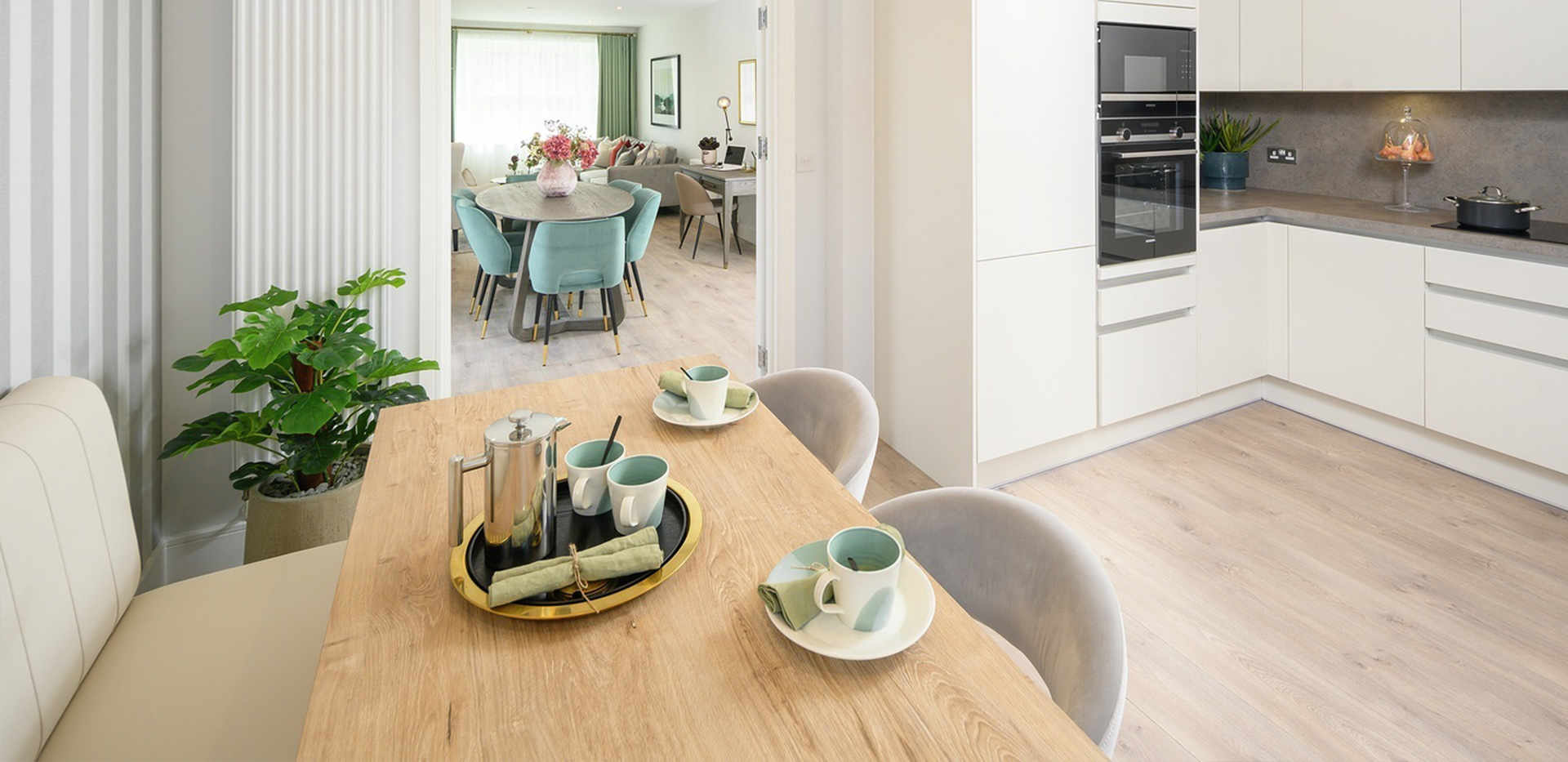 St William, Courtyard Gardens, Showhome, Interior, Kitchen / Dining