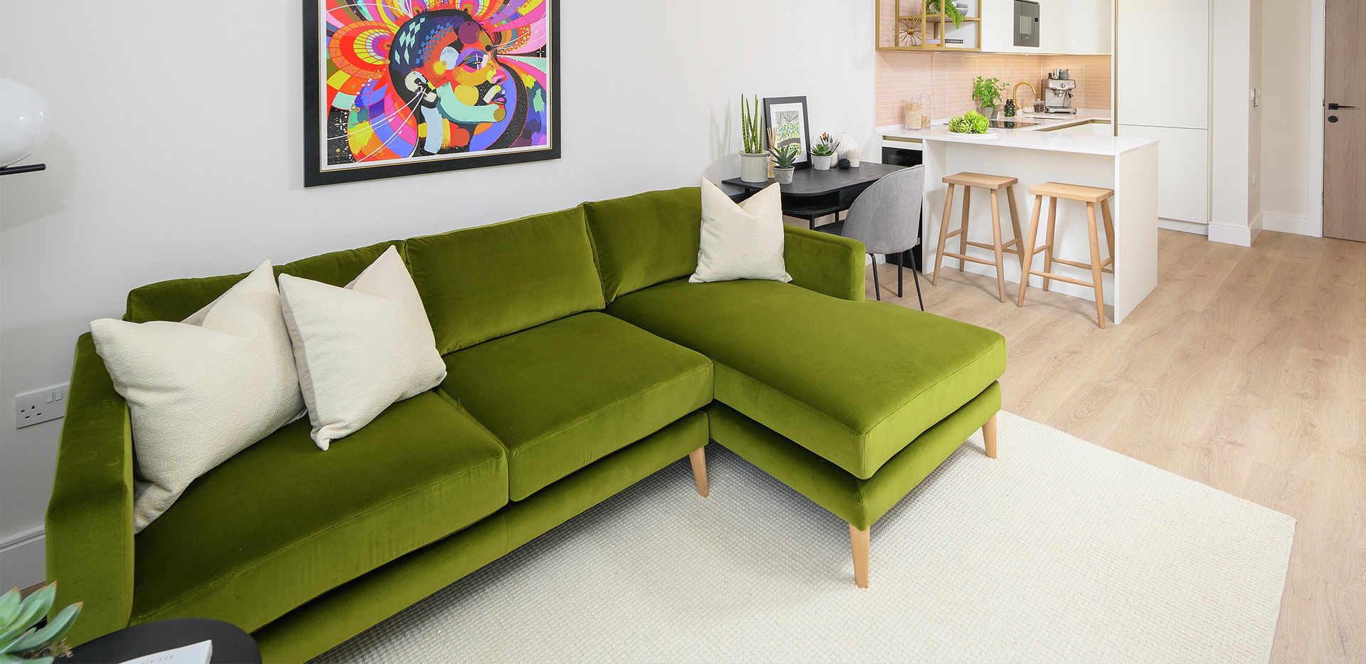 St George, Grand Union, Manhattan Showhome, Interior, Living / Kitchen