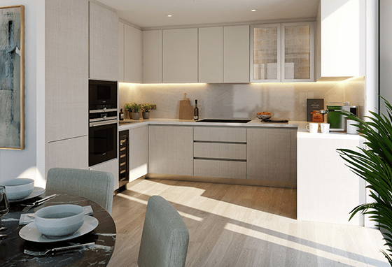 St William, Prince of Wales Drive, Upper Park Residences, Specification, Dawn, Kitchen