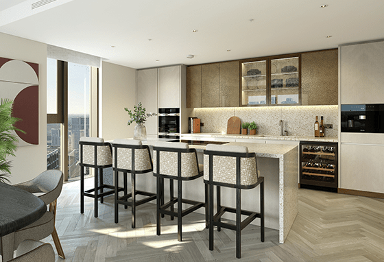 St William, Prince of Wales Drive, Upper Park Residences, Specification, Summer, Kitchen