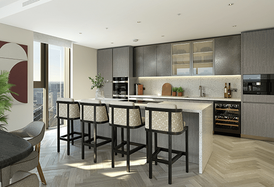 St William, Prince of Wales Drive, Upper Park Residences, Specification, Winter, Kitchen
