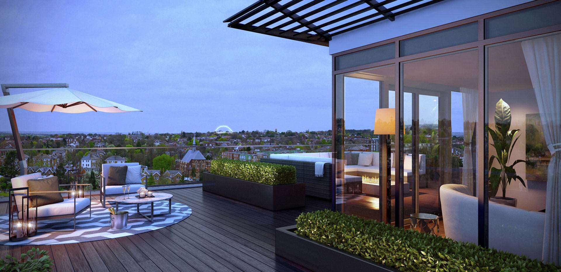 St George, Dickens Yard, View, Window Terrace