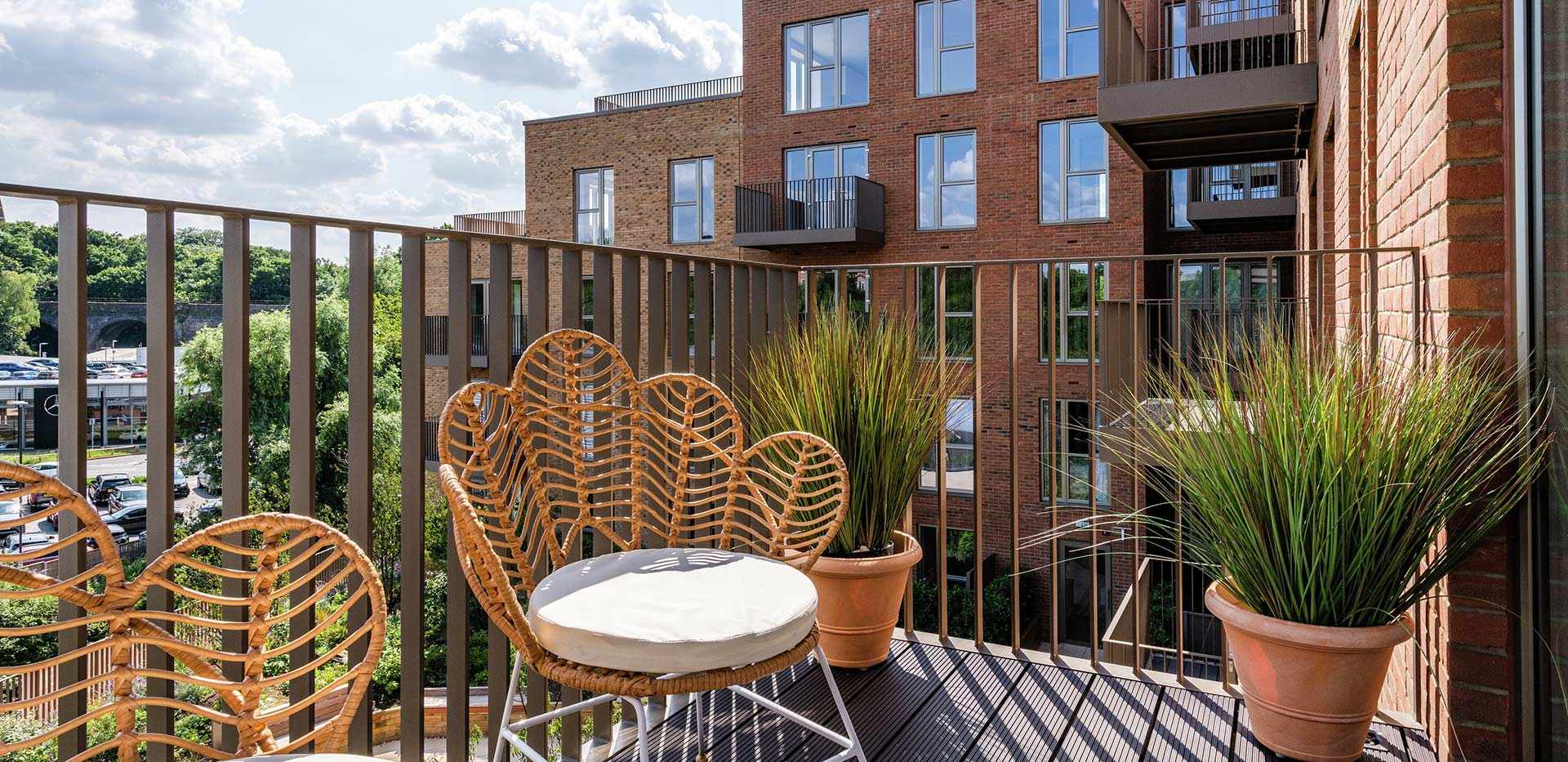 St William, The Arches, Two Bedroom Showhome A52, Balcony