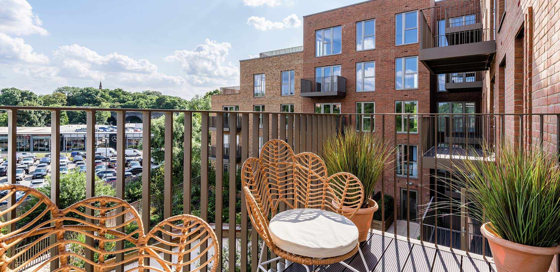 St William, The Arches, Two Bedroom Showhome A52, Balcony