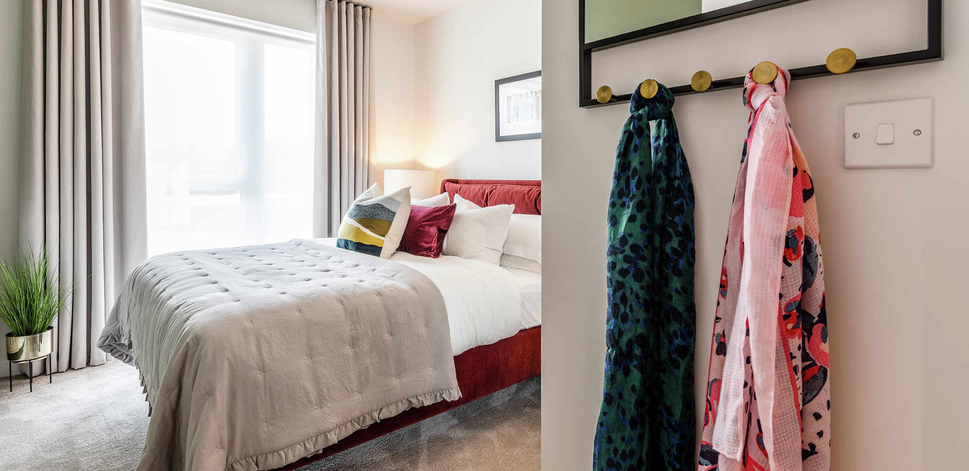 St William, The Arches, Two Bedroom Showhome A52, Bedroom