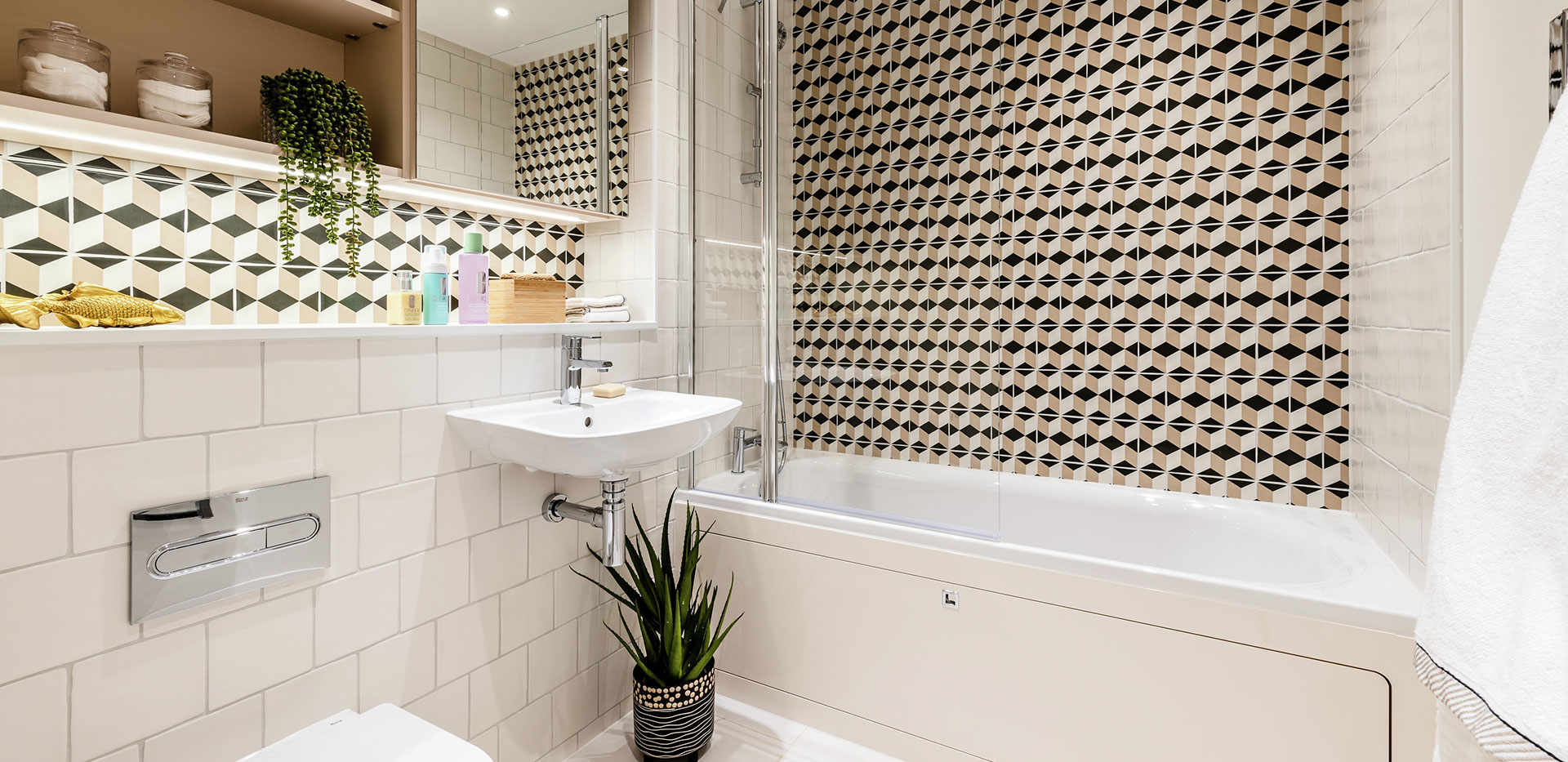 St William, The Arches, Two Bedroom Showhome A52, Bathroom