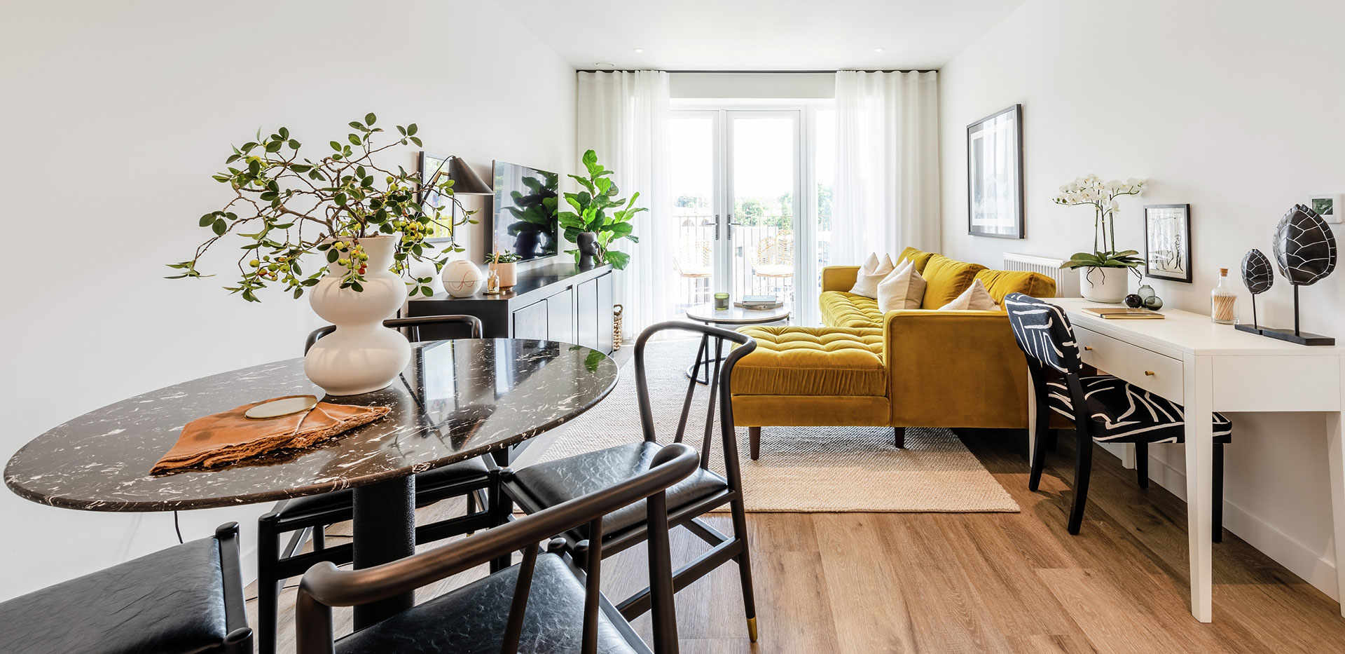 St William, The Arches, Two Bedroom Showhome A52, Living