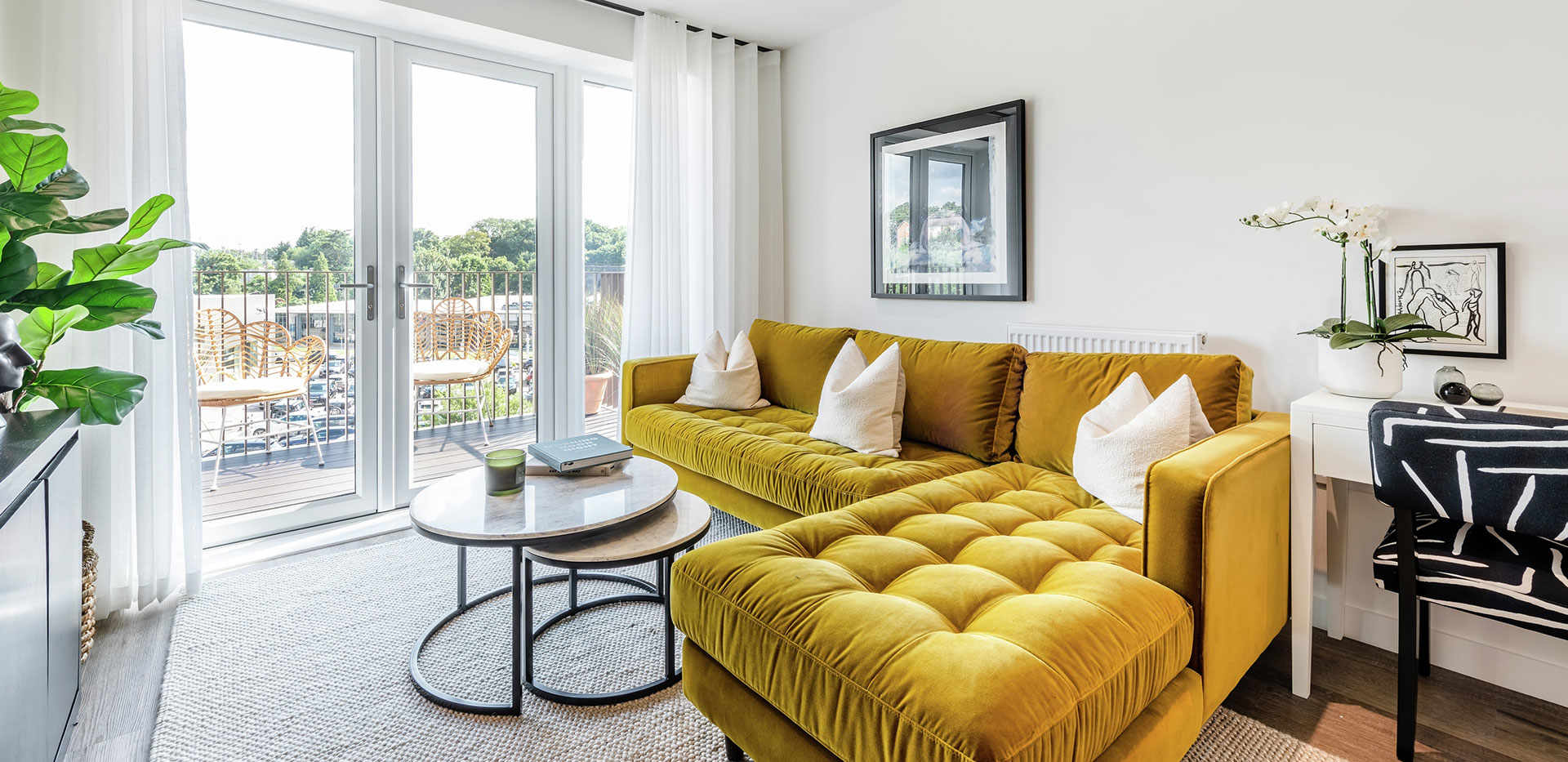 St William, The Arches, Two Bedroom Showhome A52, Living