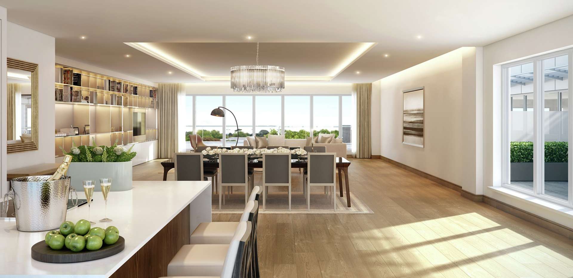 St George, Kew Bridge, Penthouse, Living Area