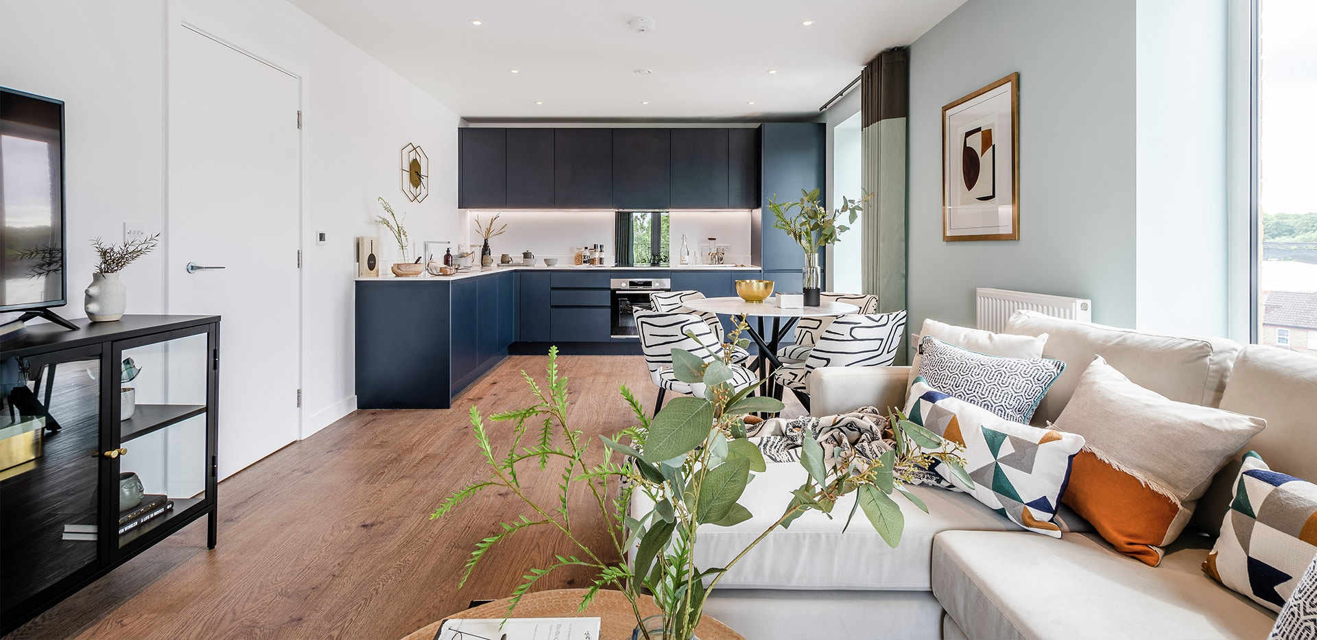 St William, The Arches, Two Bedroom Showhome A43, Kitchen / Dining / Living