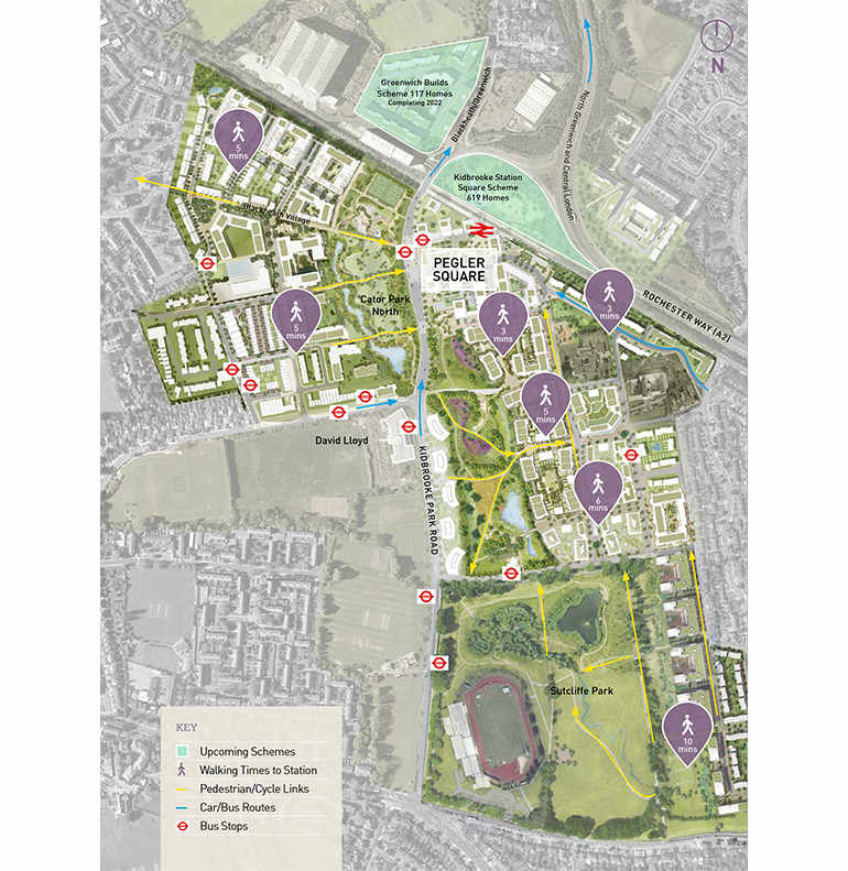 Berkeley, Kidbrooke Village, Commerical Site Plan 2