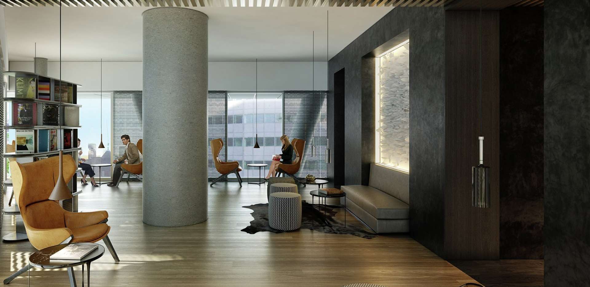 Berkeley, Saffron Square, Residents' Lounge, Interior