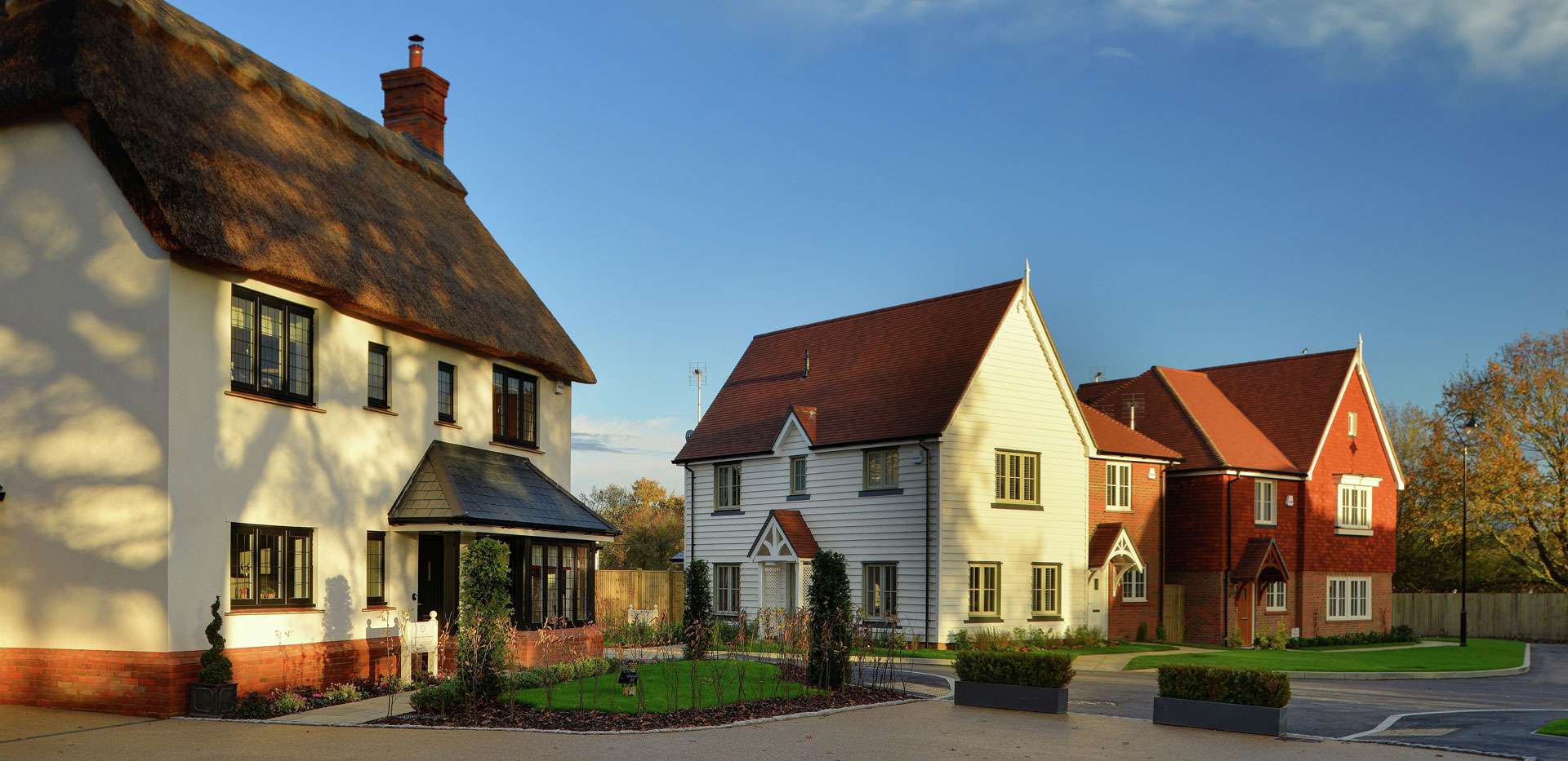 Berkeley, The Ashmiles, Barns Green, Exterior, Dusk Street Scene