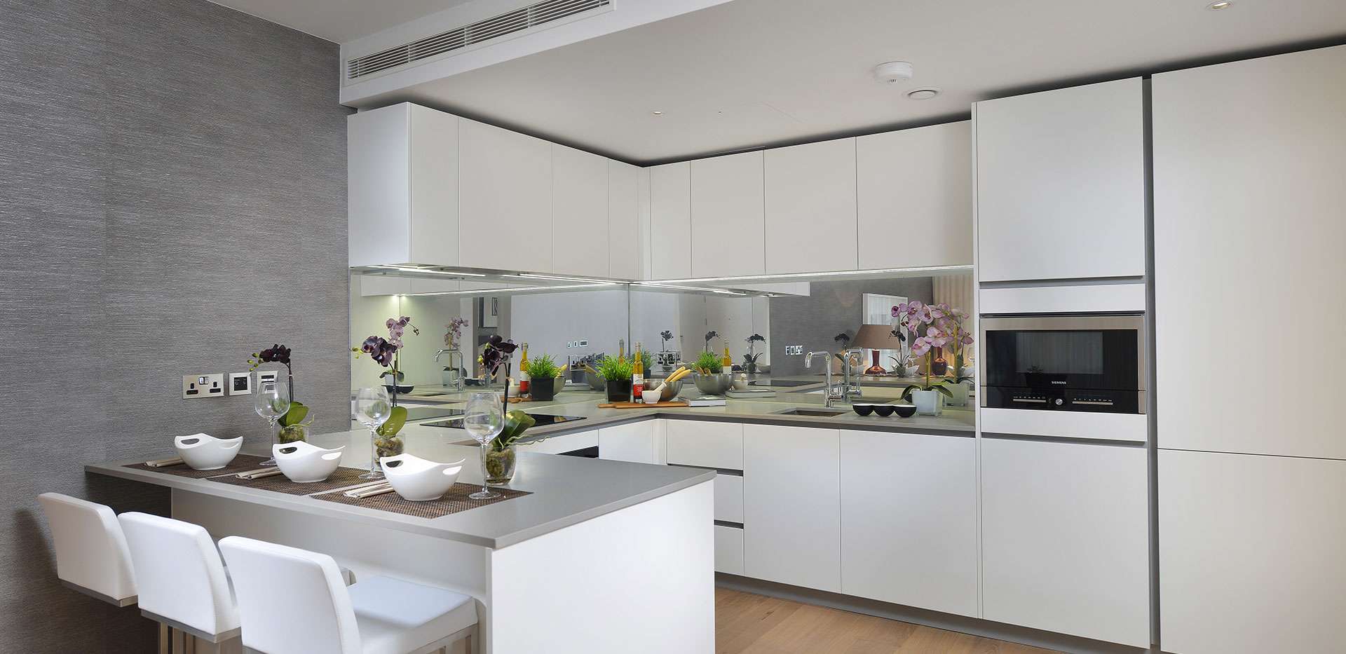 St James, Moore House, Kitchen new, Interior