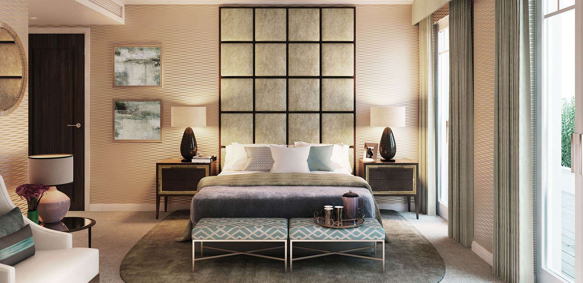 Hurlingham Walk, Penthouse Bedroom