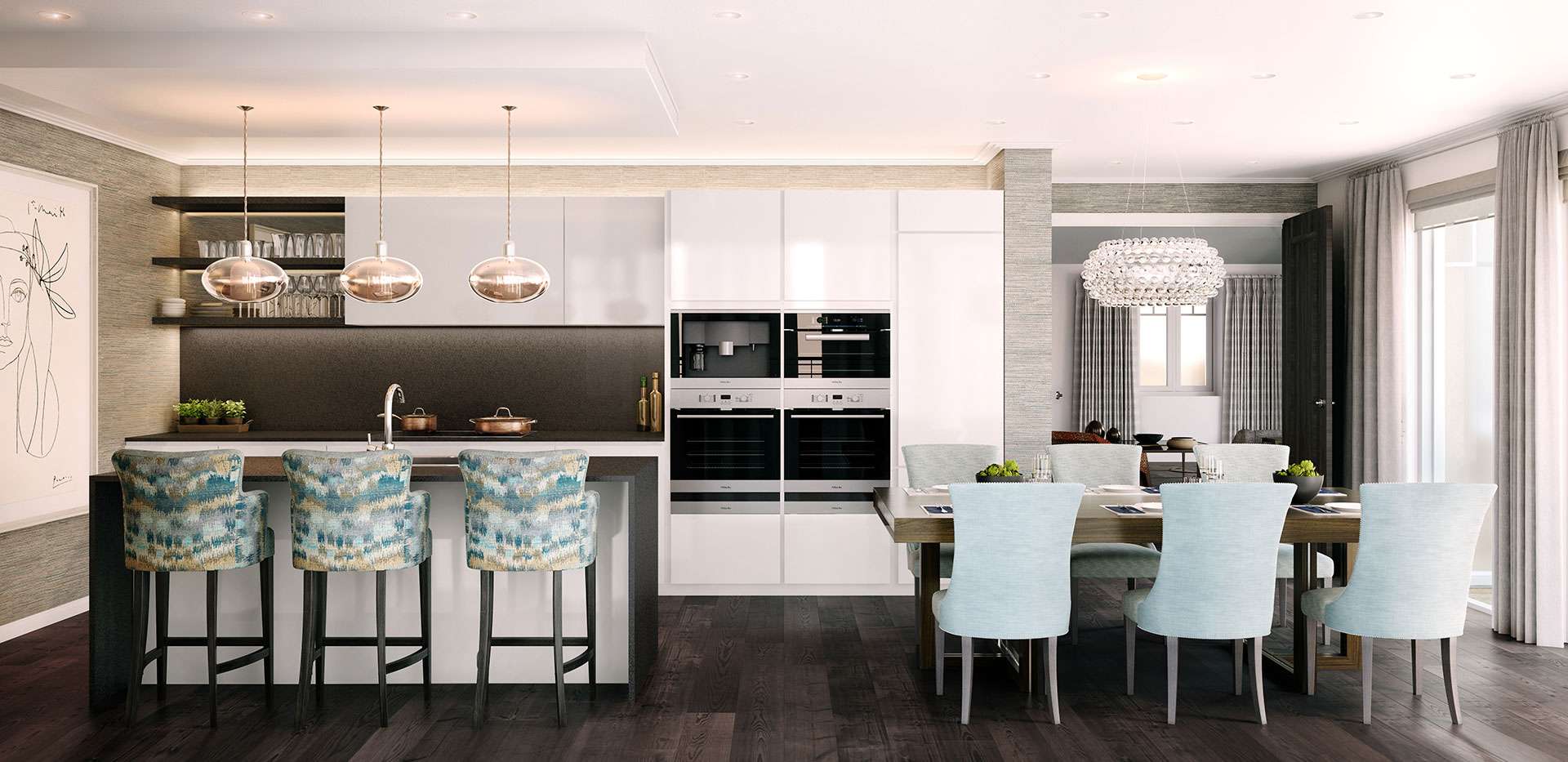 Hurlingham Walk, Penthouse Kitchen