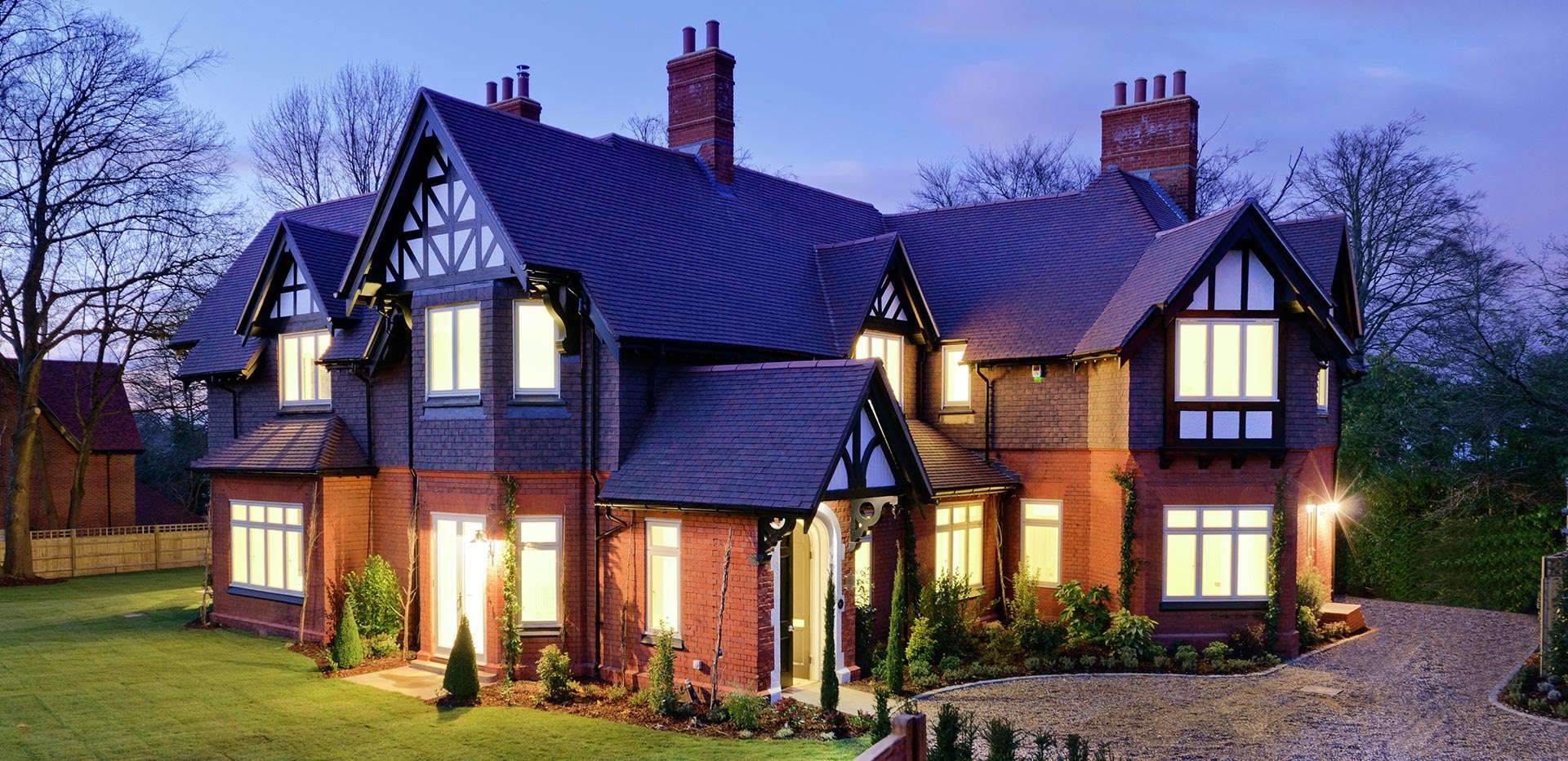 Berkeley, Silk Woods, Ascot, Burnside House, Dusk, Exterior