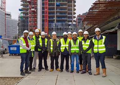 Battersea Reach hosts constructions trainees