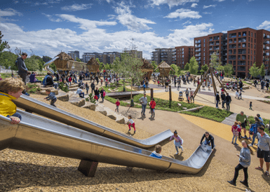 Kids Go Wild in Exciting New Kidbrooke Village Play Space