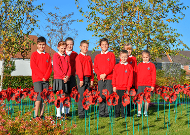 Southwater Children Commemorate Remembrance Day